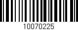 Código de barras (EAN, GTIN, SKU, ISBN): '10070225'