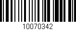 Código de barras (EAN, GTIN, SKU, ISBN): '10070342'