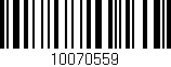 Código de barras (EAN, GTIN, SKU, ISBN): '10070559'