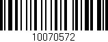 Código de barras (EAN, GTIN, SKU, ISBN): '10070572'