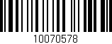 Código de barras (EAN, GTIN, SKU, ISBN): '10070578'