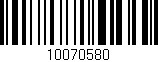 Código de barras (EAN, GTIN, SKU, ISBN): '10070580'