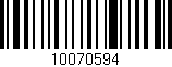 Código de barras (EAN, GTIN, SKU, ISBN): '10070594'