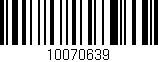 Código de barras (EAN, GTIN, SKU, ISBN): '10070639'