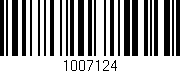Código de barras (EAN, GTIN, SKU, ISBN): '1007124'