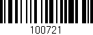 Código de barras (EAN, GTIN, SKU, ISBN): '100721'