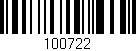 Código de barras (EAN, GTIN, SKU, ISBN): '100722'