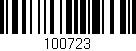 Código de barras (EAN, GTIN, SKU, ISBN): '100723'