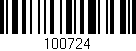 Código de barras (EAN, GTIN, SKU, ISBN): '100724'