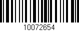 Código de barras (EAN, GTIN, SKU, ISBN): '10072654'