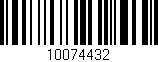 Código de barras (EAN, GTIN, SKU, ISBN): '10074432'