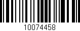 Código de barras (EAN, GTIN, SKU, ISBN): '10074458'