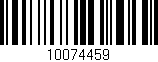Código de barras (EAN, GTIN, SKU, ISBN): '10074459'