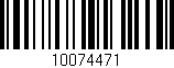 Código de barras (EAN, GTIN, SKU, ISBN): '10074471'