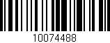 Código de barras (EAN, GTIN, SKU, ISBN): '10074488'