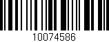 Código de barras (EAN, GTIN, SKU, ISBN): '10074586'