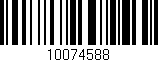 Código de barras (EAN, GTIN, SKU, ISBN): '10074588'