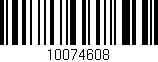 Código de barras (EAN, GTIN, SKU, ISBN): '10074608'