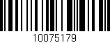 Código de barras (EAN, GTIN, SKU, ISBN): '10075179'