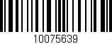 Código de barras (EAN, GTIN, SKU, ISBN): '10075639'
