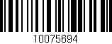 Código de barras (EAN, GTIN, SKU, ISBN): '10075694'