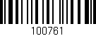 Código de barras (EAN, GTIN, SKU, ISBN): '100761'