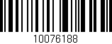 Código de barras (EAN, GTIN, SKU, ISBN): '10076188'