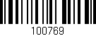 Código de barras (EAN, GTIN, SKU, ISBN): '100769'