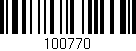Código de barras (EAN, GTIN, SKU, ISBN): '100770'
