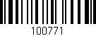 Código de barras (EAN, GTIN, SKU, ISBN): '100771'
