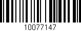 Código de barras (EAN, GTIN, SKU, ISBN): '10077147'