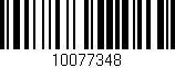 Código de barras (EAN, GTIN, SKU, ISBN): '10077348'