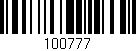 Código de barras (EAN, GTIN, SKU, ISBN): '100777'