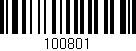 Código de barras (EAN, GTIN, SKU, ISBN): '100801'