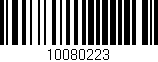 Código de barras (EAN, GTIN, SKU, ISBN): '10080223'