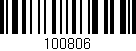 Código de barras (EAN, GTIN, SKU, ISBN): '100806'