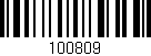 Código de barras (EAN, GTIN, SKU, ISBN): '100809'