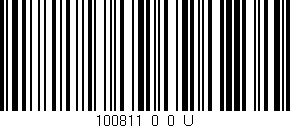 Código de barras (EAN, GTIN, SKU, ISBN): '100811_0_0_U'