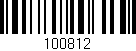 Código de barras (EAN, GTIN, SKU, ISBN): '100812'