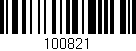 Código de barras (EAN, GTIN, SKU, ISBN): '100821'