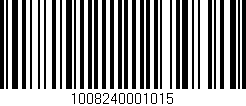Código de barras (EAN, GTIN, SKU, ISBN): '1008240001015'