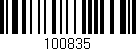 Código de barras (EAN, GTIN, SKU, ISBN): '100835'