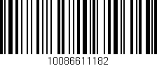 Código de barras (EAN, GTIN, SKU, ISBN): '10086611182'