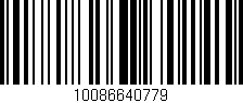 Código de barras (EAN, GTIN, SKU, ISBN): '10086640779'