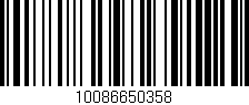 Código de barras (EAN, GTIN, SKU, ISBN): '10086650358'