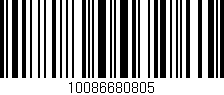 Código de barras (EAN, GTIN, SKU, ISBN): '10086680805'