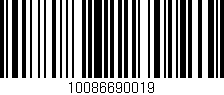 Código de barras (EAN, GTIN, SKU, ISBN): '10086690019'