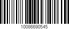 Código de barras (EAN, GTIN, SKU, ISBN): '10086690545'