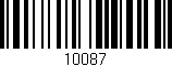 Código de barras (EAN, GTIN, SKU, ISBN): '10087'
