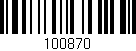 Código de barras (EAN, GTIN, SKU, ISBN): '100870'